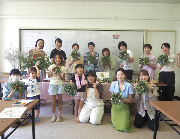 移住者交流会 リース作り